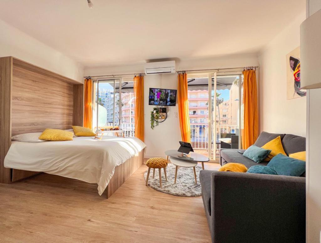 Appartement Vue Mer Parking Prive Place Med Canet-en-Roussillon Buitenkant foto