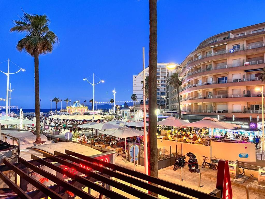 Appartement Vue Mer Parking Prive Place Med Canet-en-Roussillon Buitenkant foto