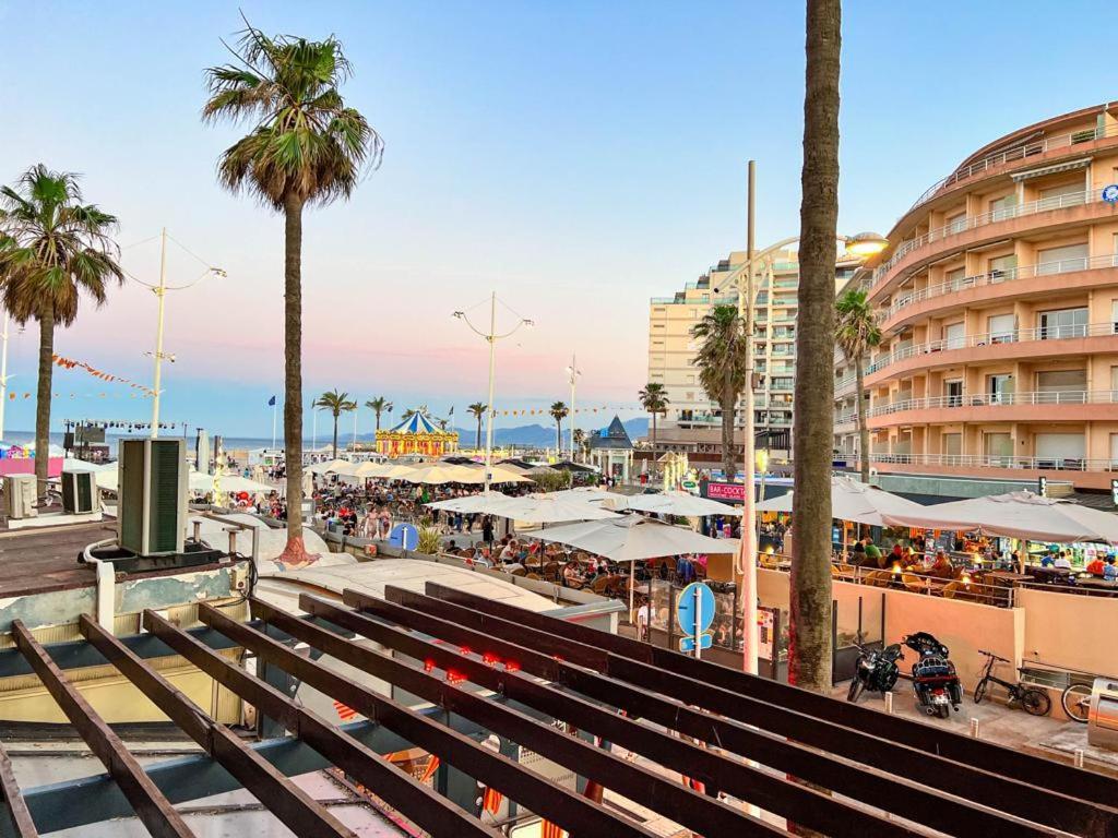 Appartement Vue Mer Parking Prive Place Med Canet-en-Roussillon Buitenkant foto
